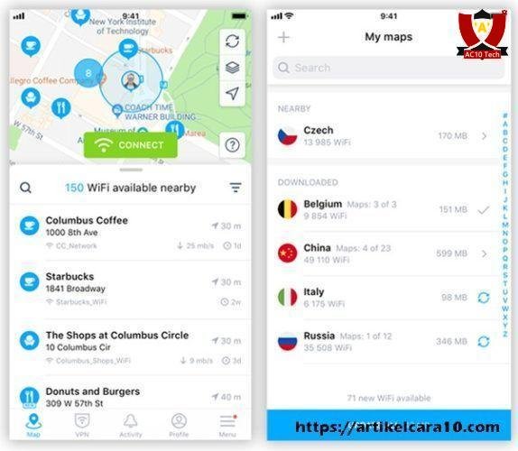 haack wifi dengan WIFI MAP Apk
