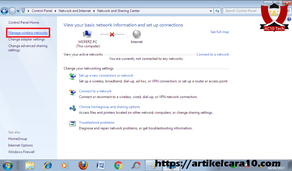 Melihat Password Wifi yang Pernah Terhubung di Laptop