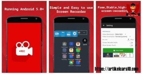 3 Aplikasi Perekam Layar Android Terbaik Dan Paling Ringan
