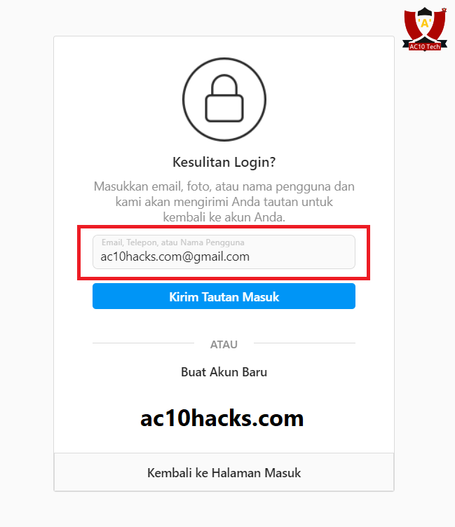 Cara Mengatasi Lupa Password IG dengan Email
