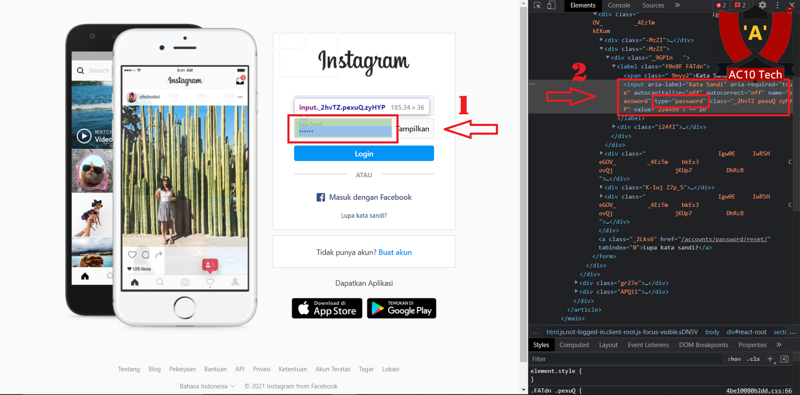 Cara Mengetahui Password Instagram dengan HTML