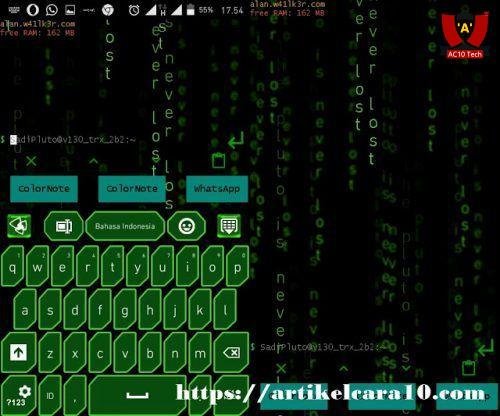 Cara Ubah Tampilan Layar Seperti Tampilan Hacker Android