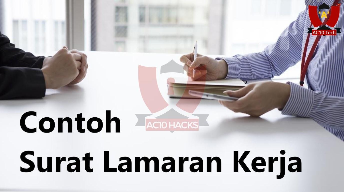 Contoh Surat Lamaran Kerja Offline Tulis Tangan Fresh Graduate