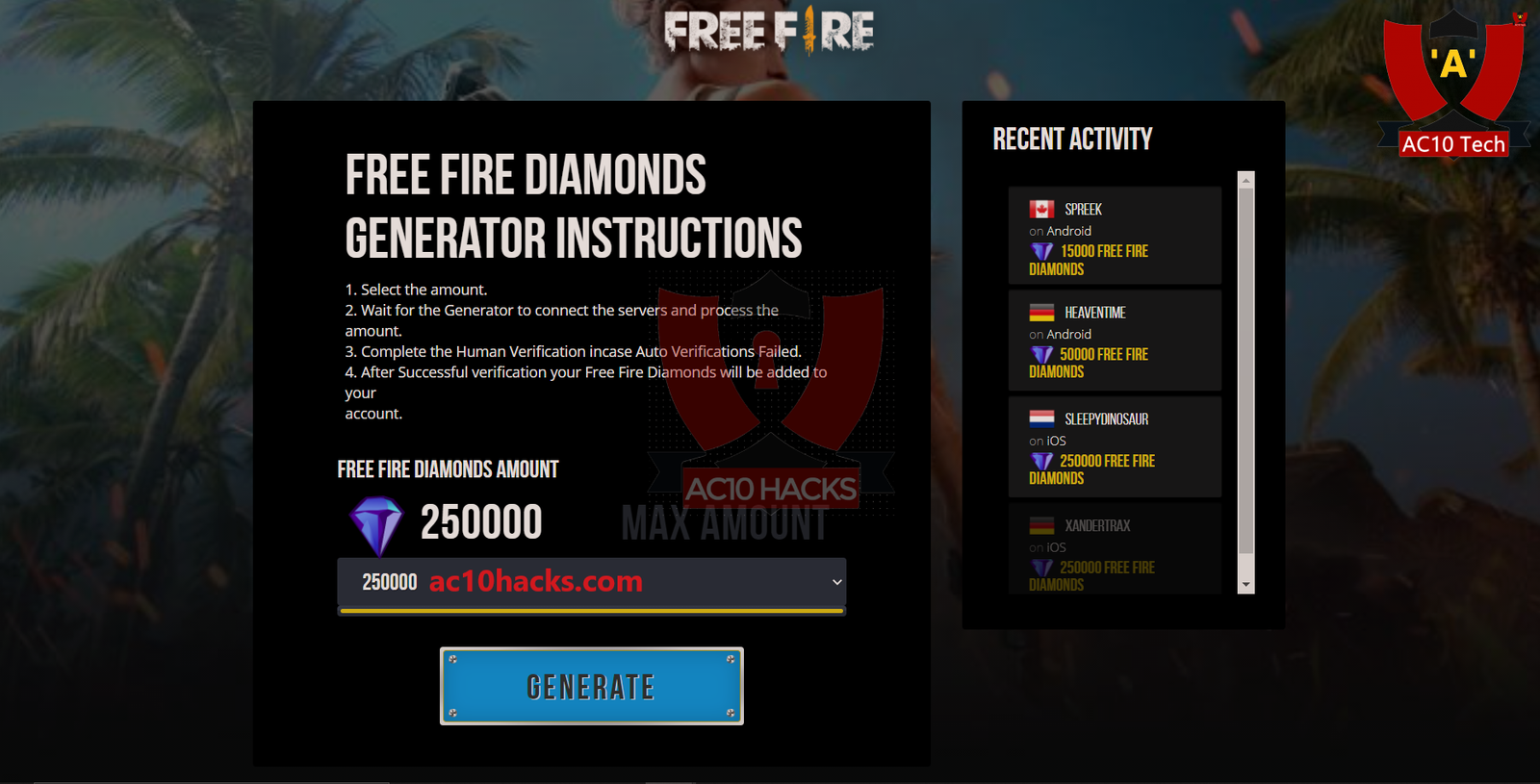 Download Generator Diamond FF Apk VIP Asli Gratis 2026