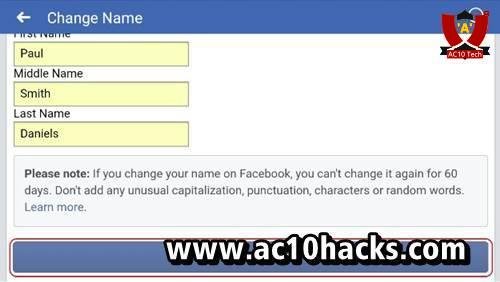 Cara Mengganti Nama FB di HP dan Komputer