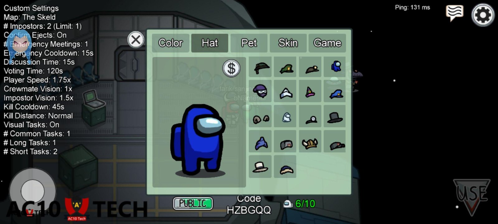 Hack Hats (Topi) Among Us