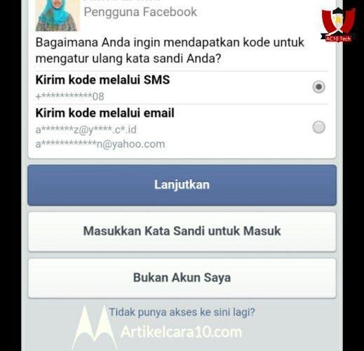 Lewat Telepon atau email