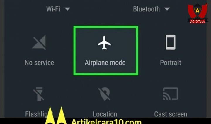 Aktifkan Mode Pesawat