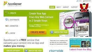 appsgeyser - membangun aplikasi android gratis