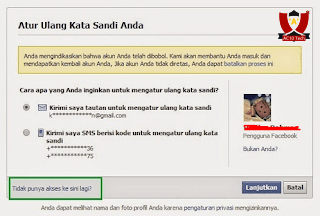 Mengatur Ulang Kata Sandi Facebook