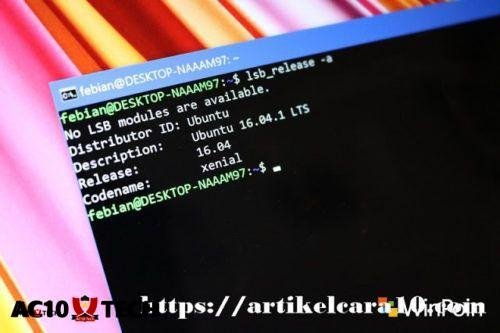 Cara Install Bash Linux On Windows 10