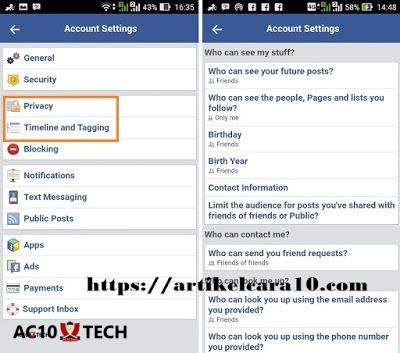 Cara Menyembunyikan Akun FB Agar Tidak Bisa Dicari Orang
