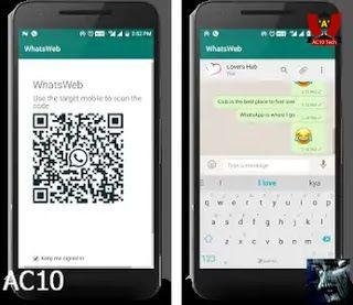 Hack wa  Menggunakan aplikasi WhatsWeb WebLite for Whatsapp 