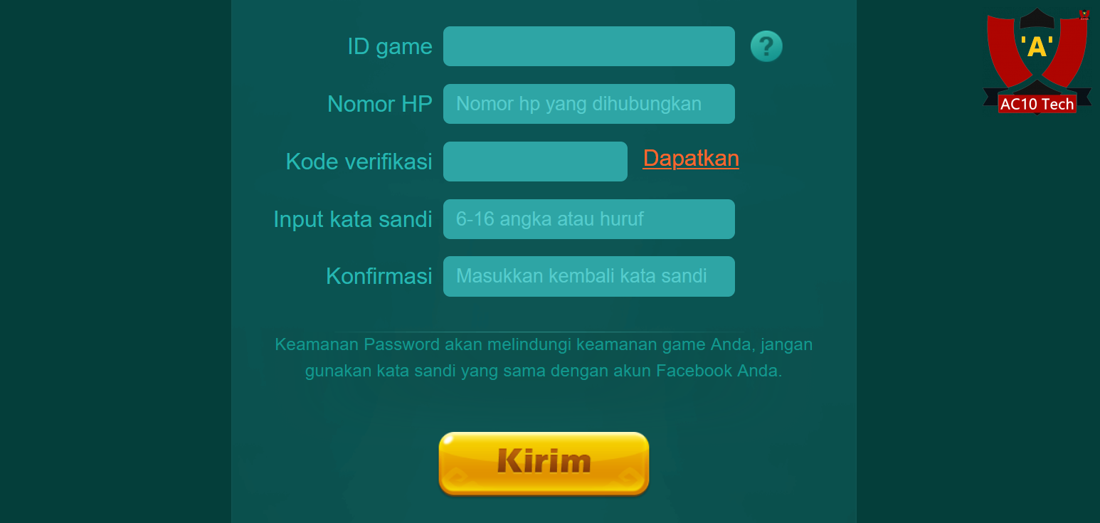 Cara Reset Password Higgs Domino