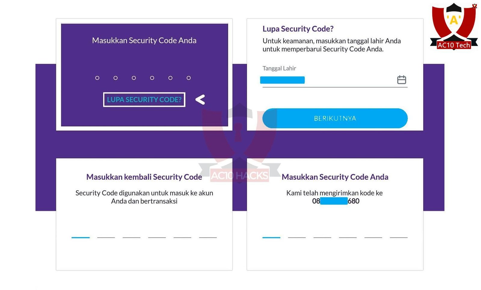 Cara Mengatasi Lupa Pin OVO, Lupa Security Code OVO Grab