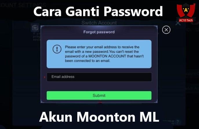 Cara Daftar Akun Moonton Baru (Web Google) 2026 5 Mengganti Kata Sandi Akun Moonton