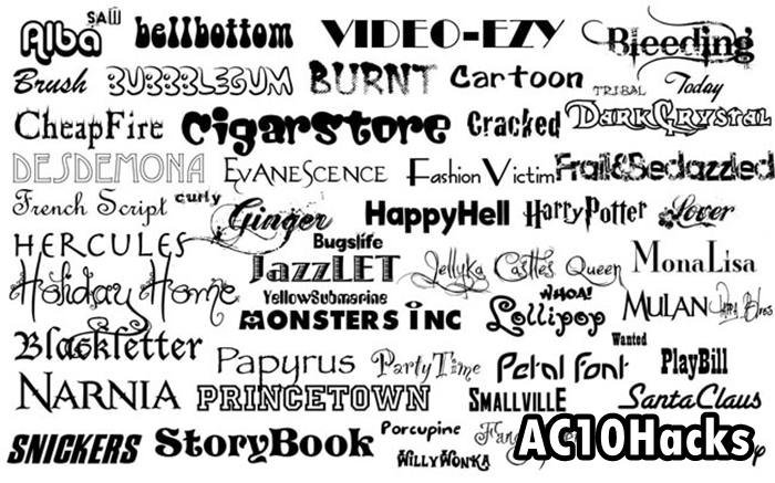 Font FF Keren Nama FF Keren Payung Simbol Nickname 2025