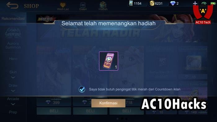 Cara Mendapatkan Tiket ML Gratis Setiap Hari 3 Cara Mendapatkan Ad Ticket ML Gratis Setiap Hari