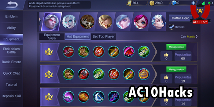 Build Melissa Tersakit 2025 Hero Terkuat