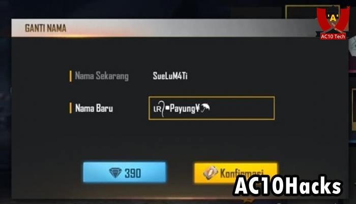 Cara Ganti Nama di FF Tanpa Diamond Gratis