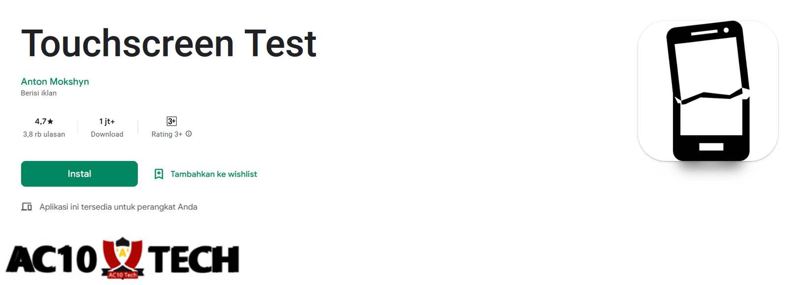 Cara Cek Touchscreen Oppo Semua Tipe 2026 4 Cek Touchscreen HP Oppo dengan Aplikasi TouchScreen Test