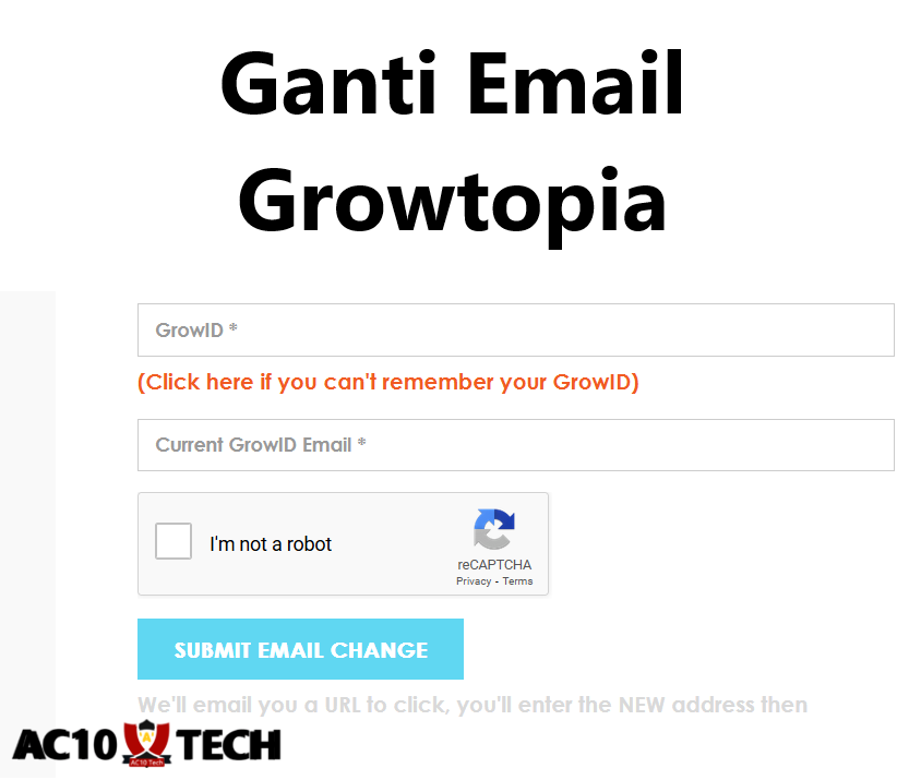 Cara Ganti Email Growtopia