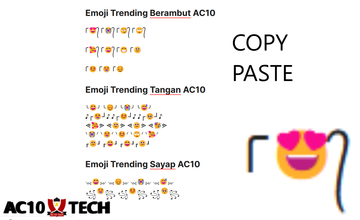 Emoji Trending Tangan Berambut Sayap