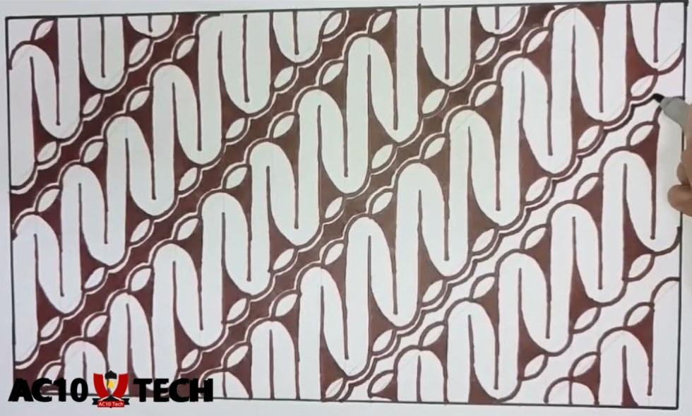 Gambar Batik Parang untuk Anak SD