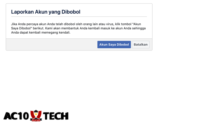 Cara Mengetahui Akun FB di Bajak