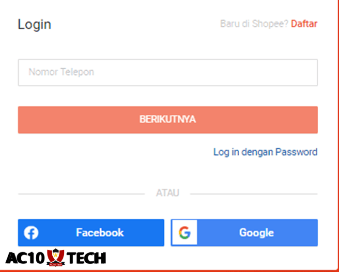 3 Cara Masuk Akun Shopee Lama lewat HP 2026