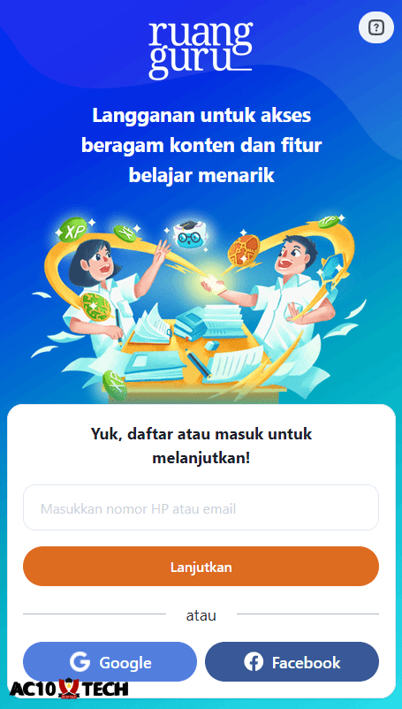 Cara Login Ruang Guru
