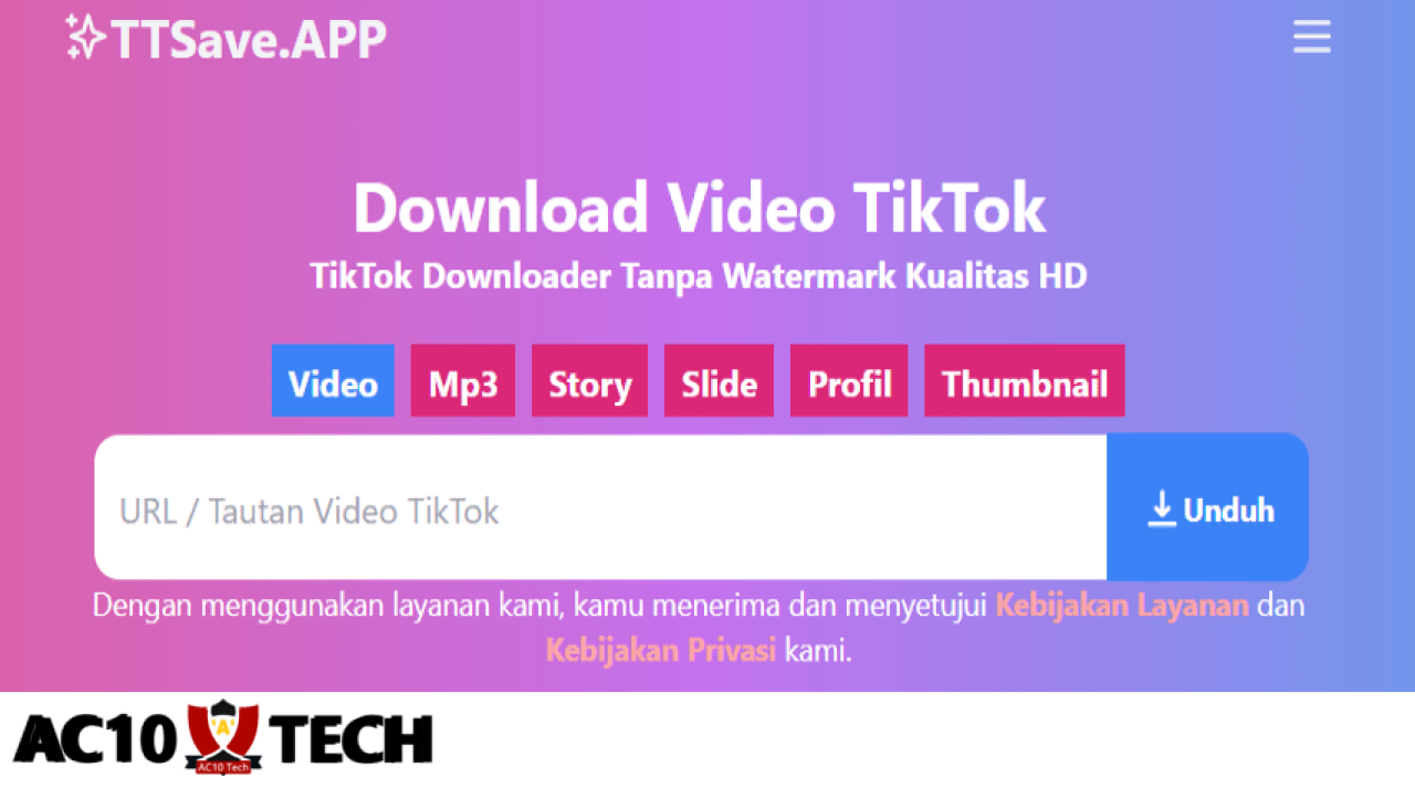 TTSave TikTok Video, MP3, Foto Profil Downloader 2025
