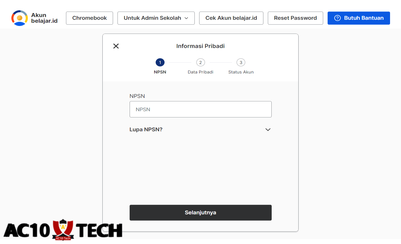 Cara Daftar Akun Belajar.id