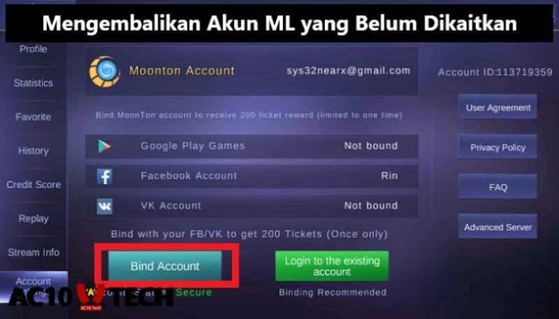 Cara Mengembalikan Akun ML yang Belum Dikaitkan 2025