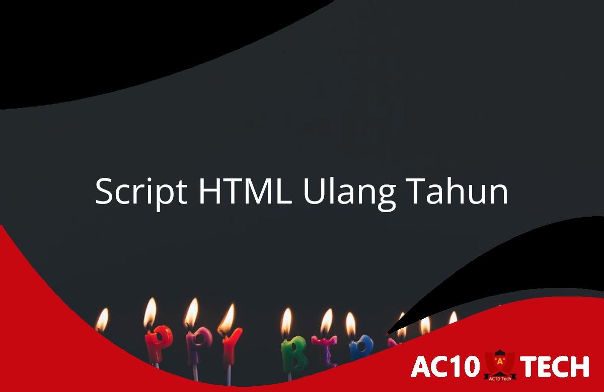10 Script HTML Ulang Tahun Keren dan Lovable Terbaik 2026 Script HTML Ulang Tahun Keren