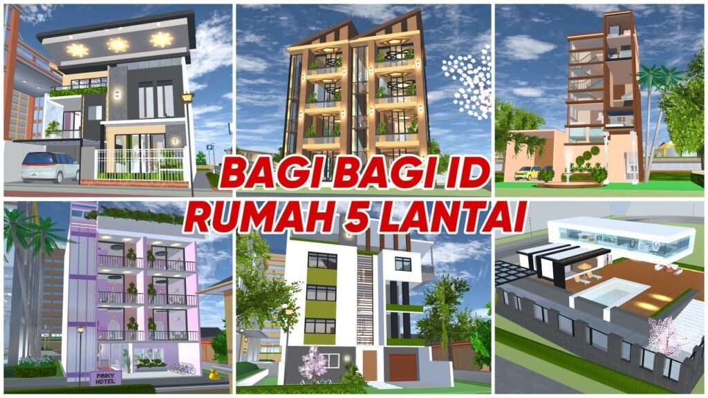 8 ID Rumah 5 Lantai di Sakura School Simulator 2026, Desain Megah dan Eksklusif 2 ID Rumah 5 Lantai di Sakura School Simulator